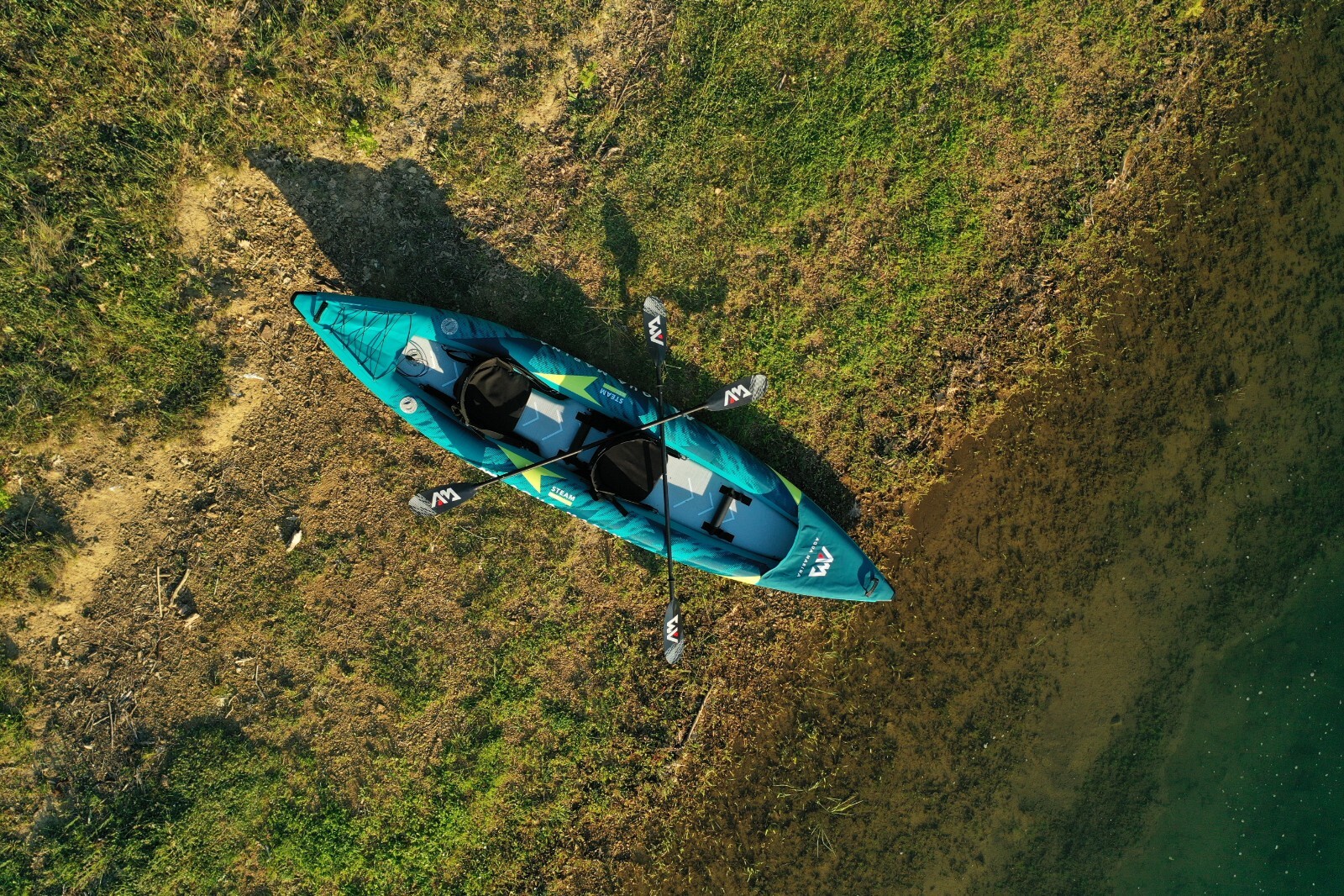 AQUA MARINA STEAM 412 INFLATABLE VERSATILE WHITEWATER KAYAK 2 PERSON 13’6″