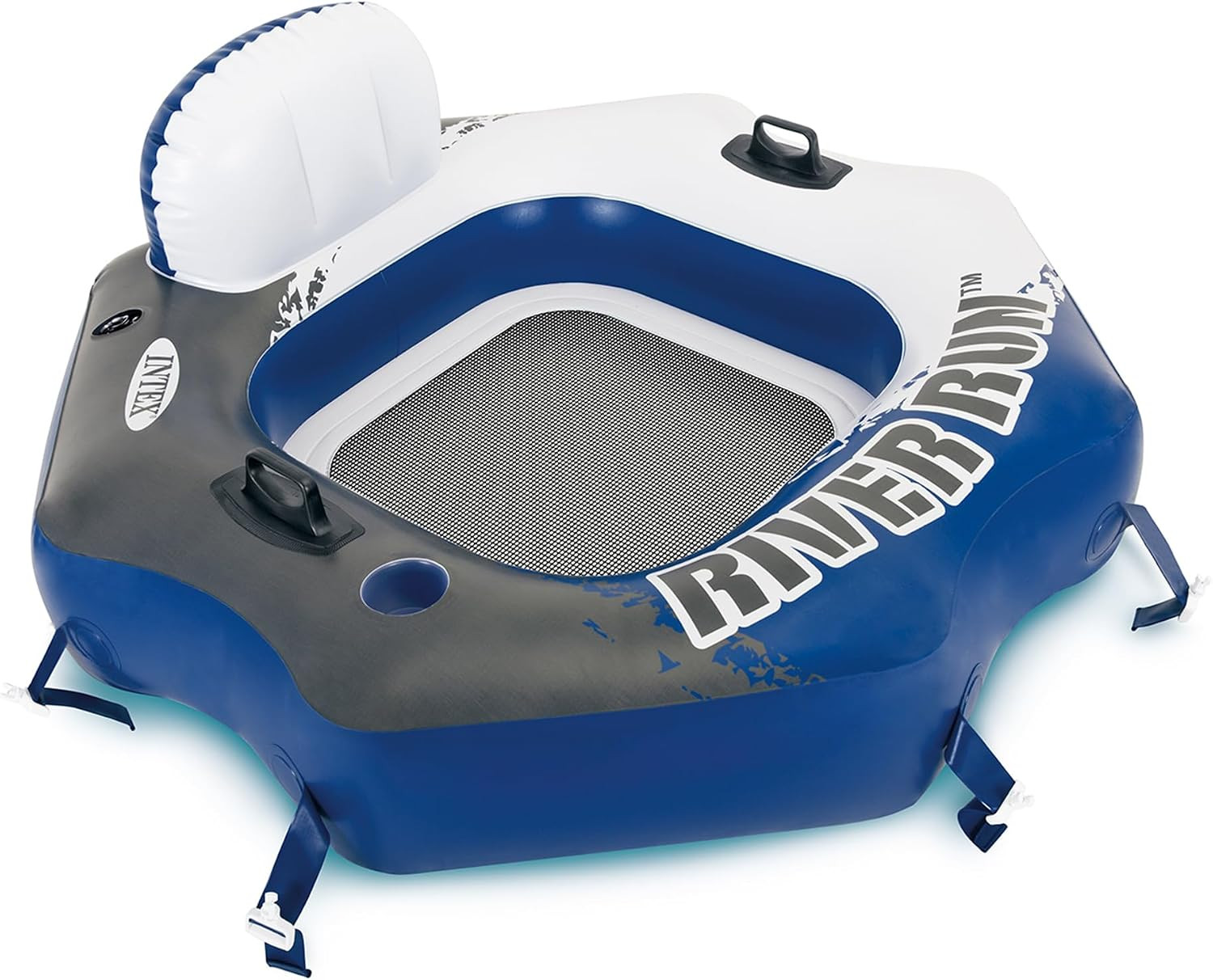 INTEX 58854EP River Run Connect Inflatable Floating Lounge: Comfortable Backrest